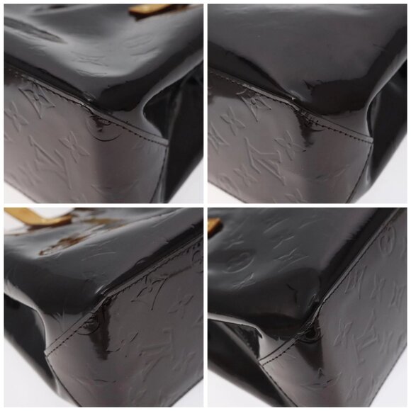 LOUIS VUITTON Monogram Vernis Reade PM Hand Bag Amarante - Picture 15 of 15